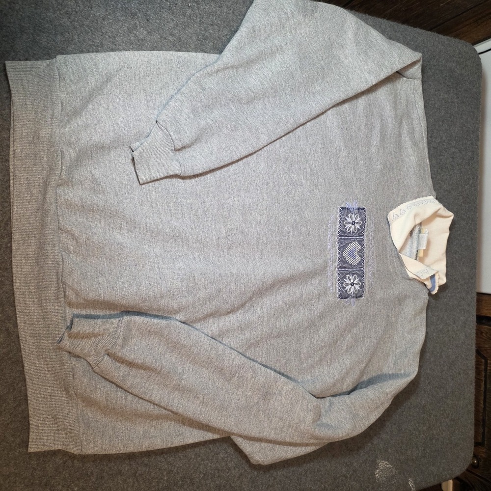 vintage gray fleece sweatshirt from Top Stitch by Morning Sun Womens Xl G2